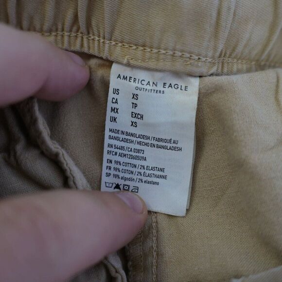American Eagle Next Level Flex Tan Jogger Pants XS 29/26 Mid Rise - Picture 8 of 9